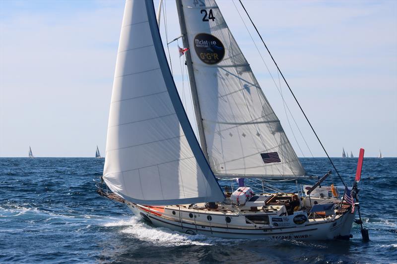 US entrant Elliott Smith is experiencing the high and lows of solo ocean racing, as well as unusual offerings from the saharan coast - photo © GGR2022 / Nora Havel