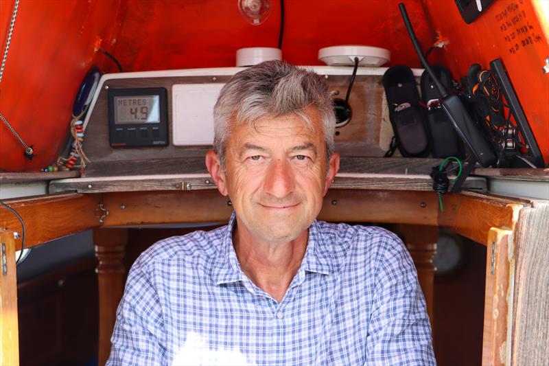 Ertan Beskardes was contemplating repairs in Cape Town and continuing in Chichester class but managed to get his power back on at sea! photo copyright Nora Havel / GGR2022 taken at  and featuring the Golden Globe Race class