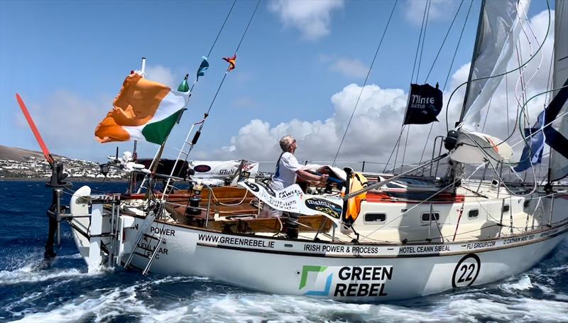 Pat Lawless (IRL) who has been facing both the barnacle invasion and a windvane issue - photo © JJ / GGR2022