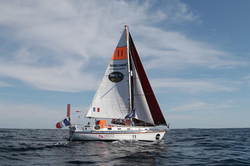 Arnaud Gaist ( FRA) who has the slowest boat in the fleet - photo © Aïda Valceanu / GGR2022