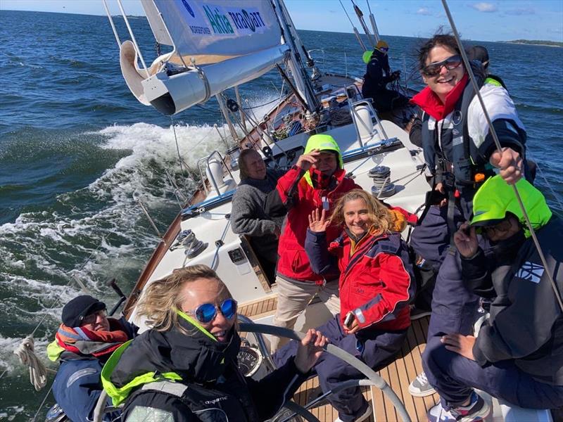 A lot of fun when Don onboard OGR2023 Adventure Class Finnish Entry: Tapio Lehtinen Sailing Team's SWAN 55 (HULL NO. 2) GALIANA photo copyright Tapio Lehtinen Sailing taken at  and featuring the Golden Globe Race class