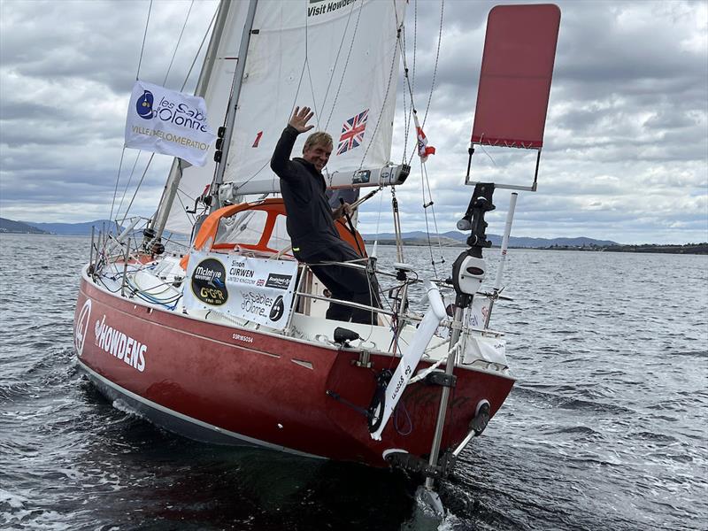Simon Curwen, leader since Cape Finisterre, was first Lanzarote, Cape Town and Hobart - photo © GGR2022 / Don & Jane