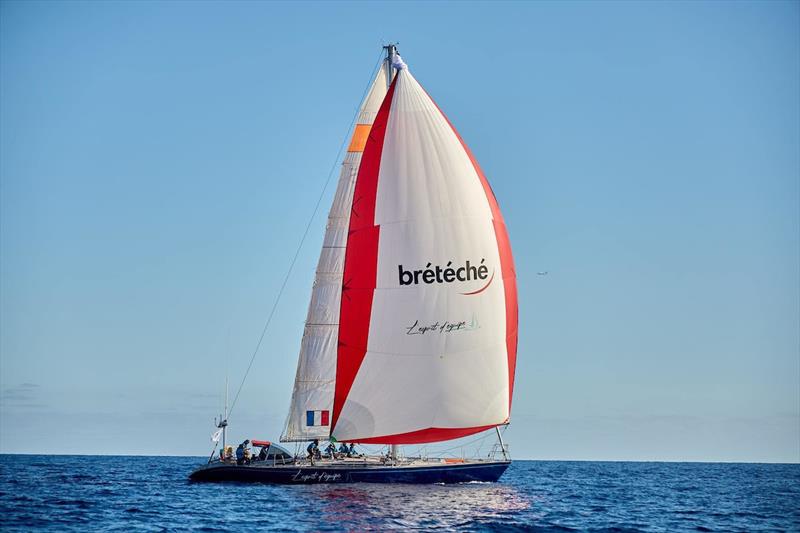 After competing in the Dhream Cup and Round Ireland Race last year, the Vendée-based yacht is racing in the RORC Transatlantic Race and will race for the coming Caribbean 600. Picture: The start of the RORC Transatlantic Race photo copyright RORC / James Mitchell / James Tomlinson taken at  and featuring the Golden Globe Race class