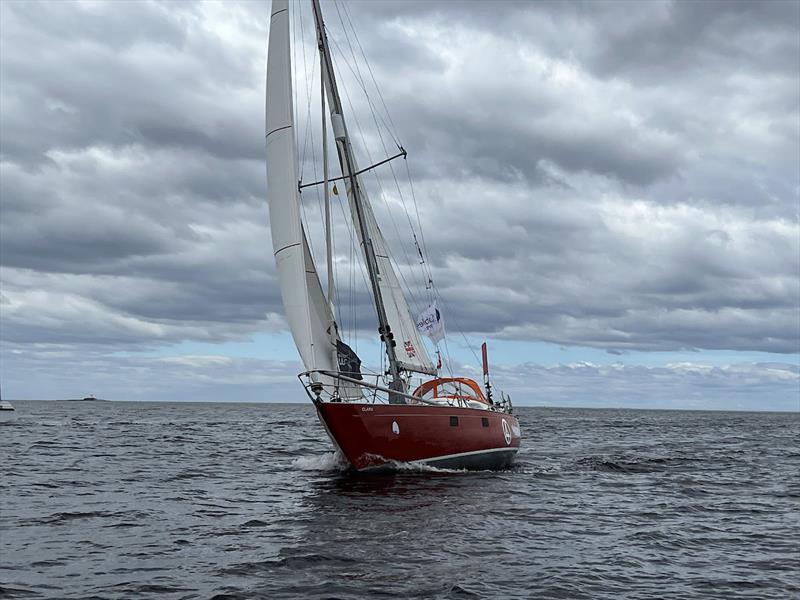 #GGR2022- Simon Curwen – Biscay 36 ” CLARA ” sponsored by HOWDENS – 1200 miles to Cape Horn as first gales sweep across photo copyright DD & JJ taken at  and featuring the Golden Globe Race class