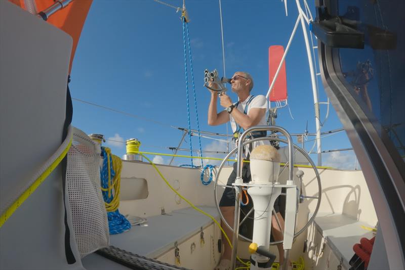 Guy Waites's life raft on the back of ”SAGARMATHA“ photo copyright Guy Waites / GGR2022 taken at  and featuring the Golden Globe Race class