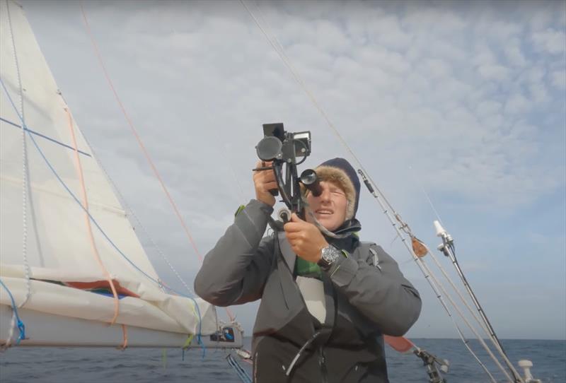 “Horn island visible, hail squalls, having fun, here in my element.” photo copyright Kirsten Neuschäfer / GGR2022 taken at  and featuring the Golden Globe Race class