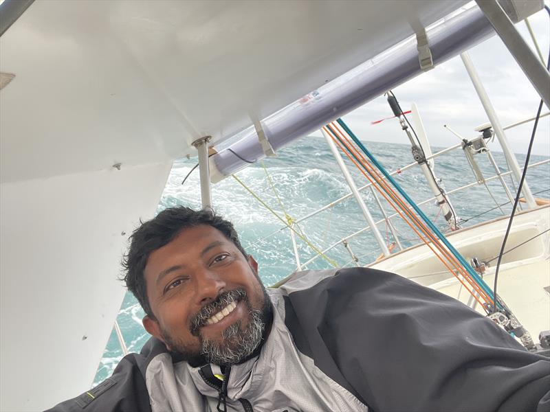 Abhilash Tomy (IND) sailed past the infamous Cape Horn for the second time photo copyright Abhilash Tomy / GGR2022 taken at  and featuring the Golden Globe Race class