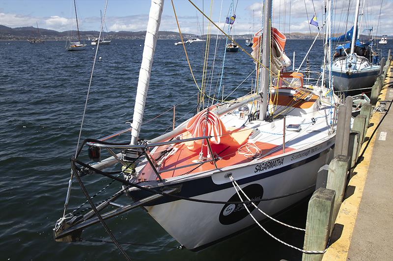 Guy Waites continues around the globe on Sagarmatha photo copyright John Curnow taken at  and featuring the Golden Globe Race class