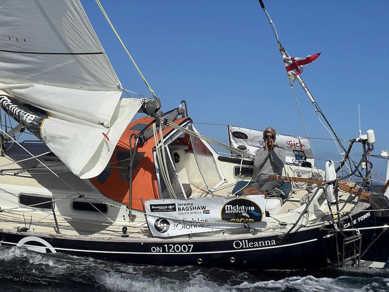 Jeremy Bagshaw, 1200 miles from Cape Horn, getting cold, sailing fast but will the storms stay away? - photo © GGR2022 / D&JJ