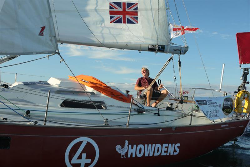 Clara, sponsored by Howdens, has been very impressive in strategy with limited information and raw speed, pulling away from Nuri and catching up with the leaders! photo copyright Josh Marr taken at  and featuring the Golden Globe Race class