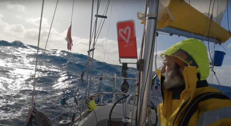 Cape Horn was the high point of his voyage, now Michael has to deal with changing weather conditions, and sailing in an ocean he knows for the first time in months - photo © Michael Guggenberger / GGR