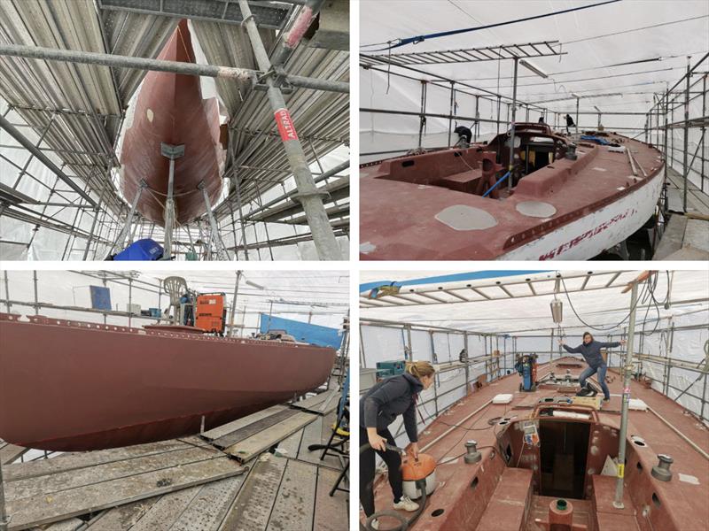 Neptune during her recent refit - photo © Tanneguy Raffray