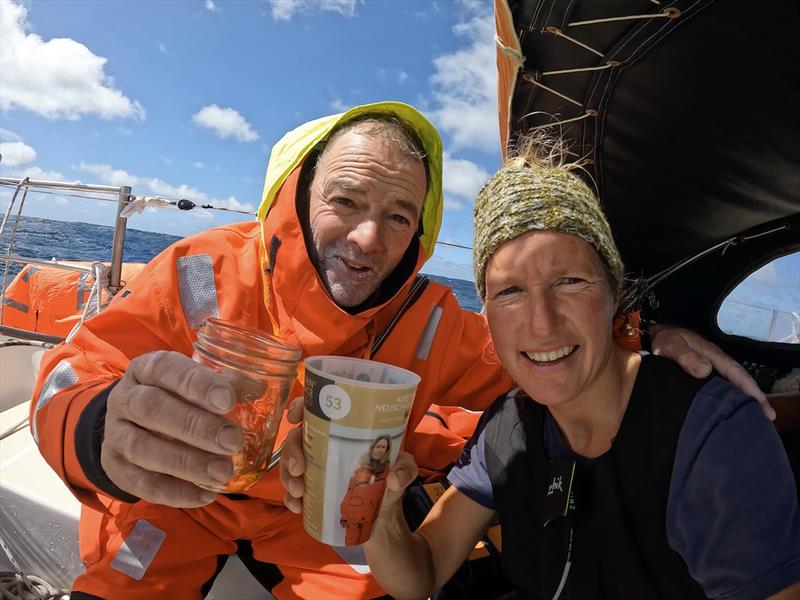 Successful rescue operation for Tapio Lehtinen in the Southern Indian Ocean. Kirsten Neuschäfer first to reach his position photo copyright Kirsten Neuschäfer / GGR2022 taken at  and featuring the Golden Globe Race class