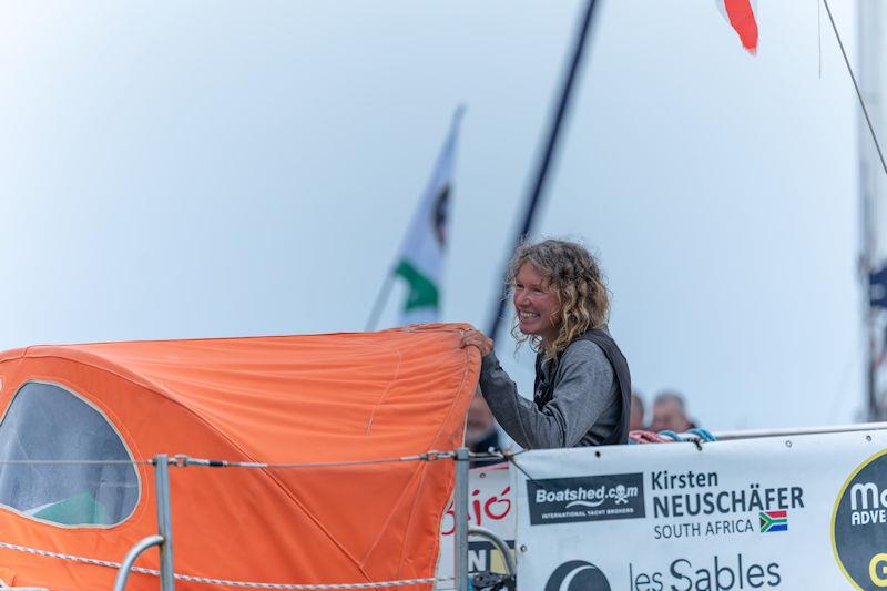 Kirsten Neuschäfer wins the Golden Globe Race 2022 photo copyright Ville des Sables d'Olonne taken at  and featuring the Golden Globe Race class