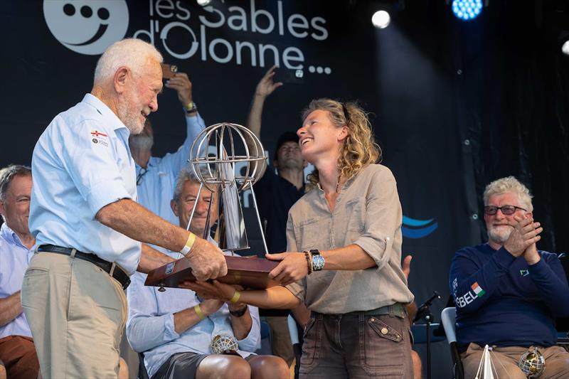 2022/3 Golden Globe Solo non-stop Round the World Yacht Race Prize Giving in Les Sables d'Olonne - Sir Robin Knox-Johnston, Kirsten Neuschäfer - photo © Tim Bishop / GGR / PPL