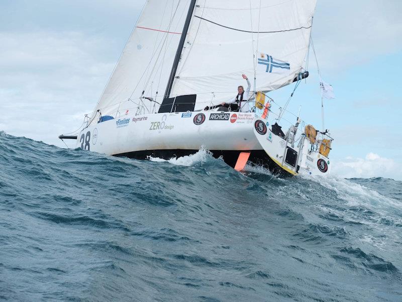 Ari Kansakoski departs on the Global Solo Challenge photo copyright GSC taken at  and featuring the Golden Globe Race class