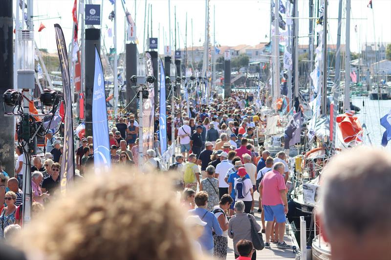 Last day before departure in the GGR2022 Race Village. 240,000 people visited Les Sables d'Olonne for the start of the 2022 GGR - photo © Nora Havel / GGR2022