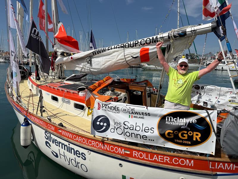 Departing Les Sables d'Olonne, France, on 6 September 2026 - exactly six weeks ago - Pat declared that this was his last chance to complete the McIntyre GGR - photo © Don McIntyre / GGR2026