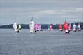 Ross Kearney and Katie Dwyer lead during the GP14 Leinsters at Mullingar © Andy Johnston