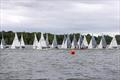 First upwind leg of Race 1 - GP14 Northern Bell at Budworth © Northern Powerhouse Media
