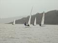 Saturday and into the gloom during the Solway Yacht Club Easter Weekend