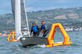 Ger Owens and Mel Morris on Day 6 of the GP14 World Championship 2026 &copy; Bradley Quinn