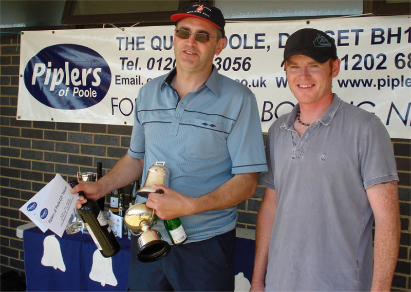 Richard Instone & Steve Parker win the Piplers of Poole GP14 Southerns photo copyright Poole GP14s taken at Poole Yacht Club and featuring the GP14 class