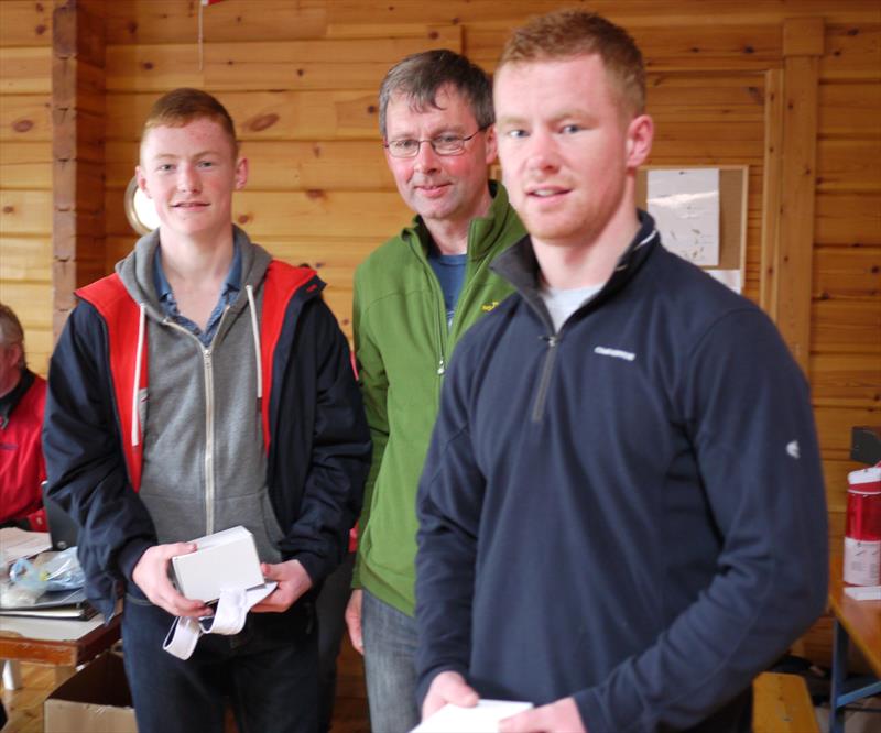 Craftinsure.com GP14 Irish League bronze fleet winners Gareth & Richard Gallagher photo copyright Laura McFarland taken at Mullingar Sailing Club and featuring the GP14 class