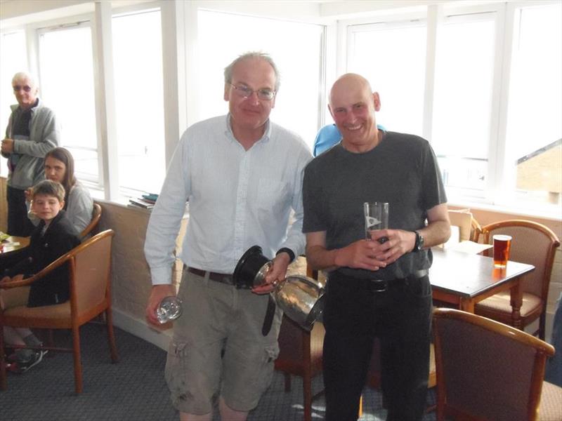 Richard Ham & Steve Browne win the Leigh-on-Sea GP14 Open photo copyright Carole Charles taken at Leigh-on-Sea Sailing Club and featuring the GP14 class