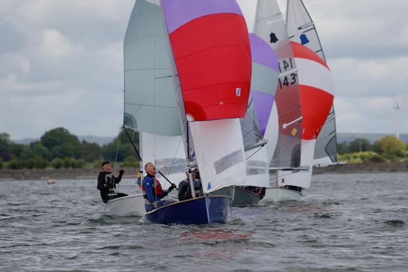 Spinnakers during the GP14 Purcell Trophy photo copyright Paul Rainey taken at Swords Sailing & Boating Club and featuring the GP14 class