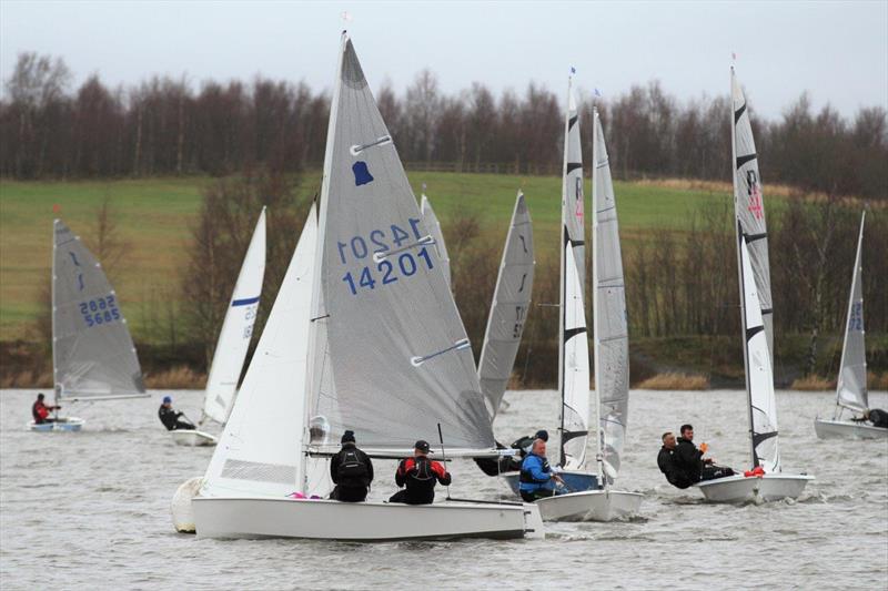 Leigh & Lowton SC New Year's Day Pursuit photo copyright Tim Yeates taken at Leigh & Lowton Sailing Club and featuring the GP14 class
