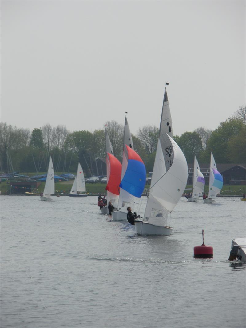 GP14s racing at Shustoke photo copyright Shustoke Sailing Club taken at Shustoke Sailing Club and featuring the GP14 class