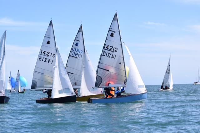 Leeward Mark rounding during the GP14 Ulster Championships at Donaghadee Sailing Club - photo © Tony Patterson