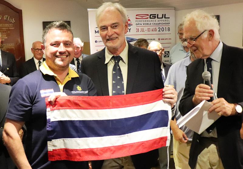 A warm welcome at the 2018 Gul GP14 Worlds, despite the gale force winds photo copyright Michelle Evans taken at  and featuring the GP14 class