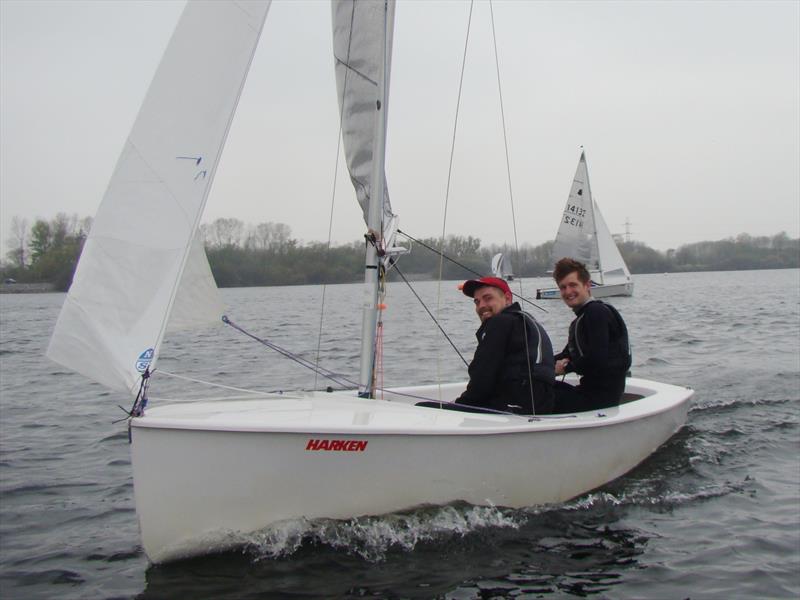 GP14 Midland Bell at Chase: First silver fleet Josh and Eden Hyland photo copyright Greg Cornes taken at Chase Sailing Club and featuring the GP14 class