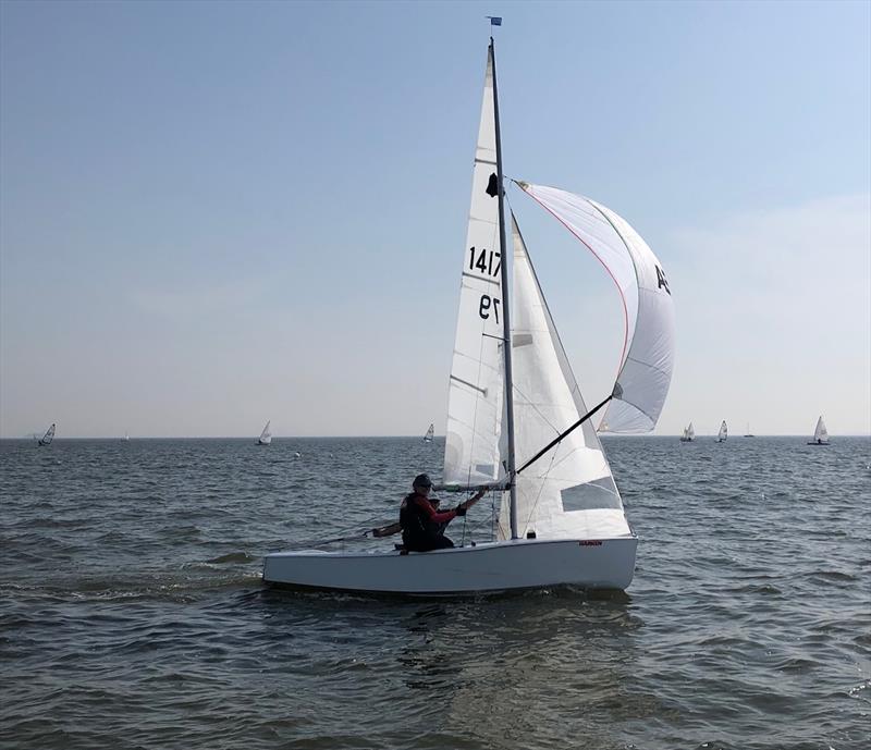 Easter Series at Leigh on Sea SC and Essex YC photo copyright Dave Braun taken at Leigh-on-Sea Sailing Club and featuring the GP14 class