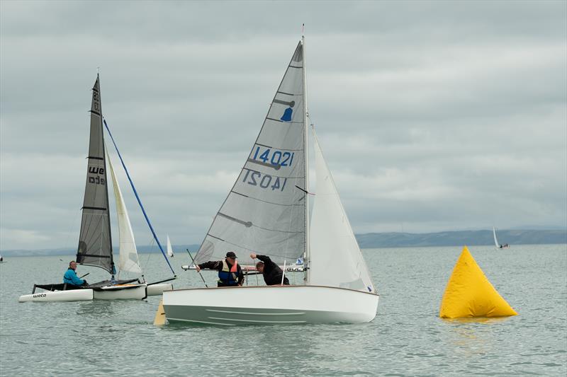 Ian Willis roll tacks to victory in the Cardigan Bay Regatta 2019 photo copyright Pete Thomas taken at New Quay Yacht Club and featuring the GP14 class