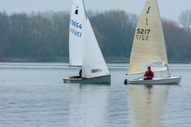 Leigh & Lowton New Year's Day Pursuit 2020 photo copyright Pete Chambers taken at Leigh & Lowton Sailing Club and featuring the GP14 class