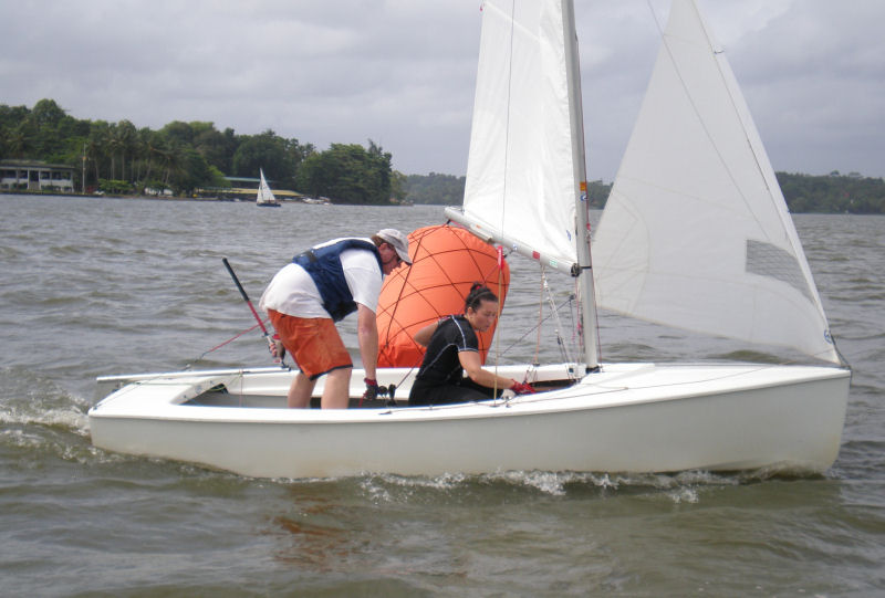 Racing during the GP14 Shackle Trophy at the Ceylon Motor Yacht Club photo copyright Steve Giffin taken at Ceylon Motor Yacht Club and featuring the GP14 class