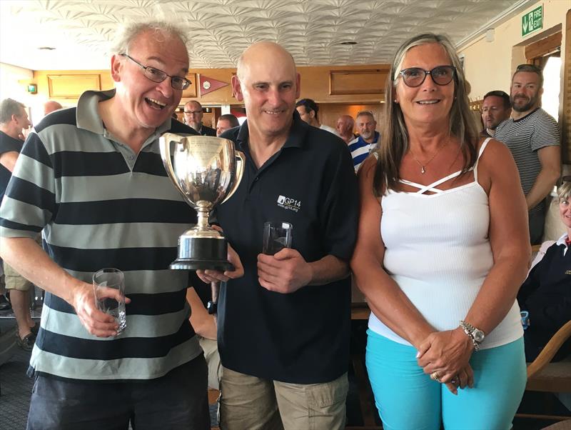 Hamm and Browne win the Southern area GP14 Travellers at Leigh-on-Sea photo copyright Liz Noblet taken at Leigh-on-Sea Sailing Club and featuring the GP14 class