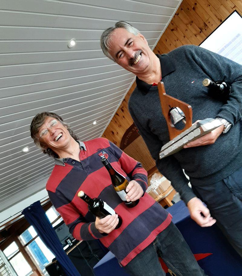 Peter Jacques and Pete Tate win the GP14 open meeting at Bolton photo copyright Leanne Pilkington taken at Bolton Sailing Club and featuring the GP14 class