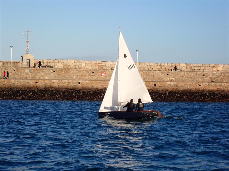 Ciara Mulvey & Peter Murphy, GP 14 11111, as Dun Laoghaire Frostbite Series 2 gets underway - photo © Cormac Bradley