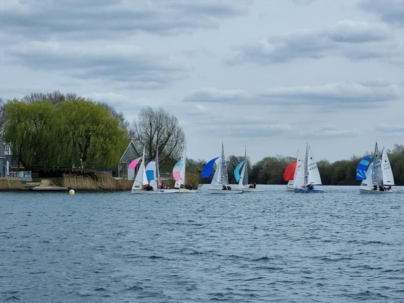 South Cerney GP14 Open photo copyright Richard Burton taken at South Cerney Sailing Club and featuring the GP14 class