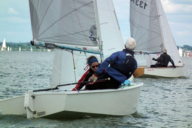 Leading race 1 - GP14 Southern Area Championships at Maylandsea Bay - photo © Neil Raven