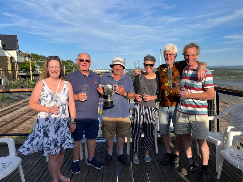 Leigh-on-Sea GP14 Open Prize Winners photo copyright Steve Corbet taken at Leigh-on-Sea Sailing Club and featuring the GP14 class