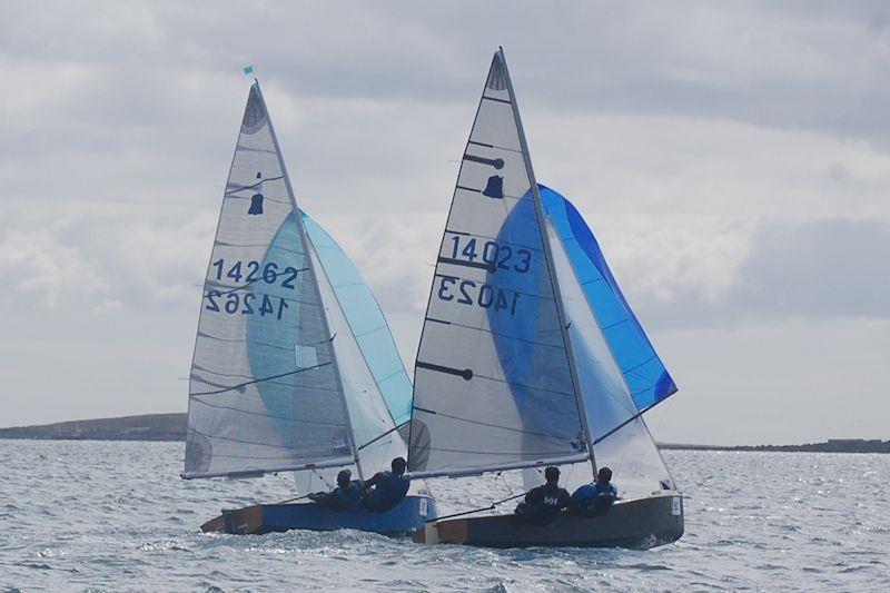 Dobson and Mee luffing in final race of the Progressive Credit Union GP14 Worlds 2022 - photo © SSC
