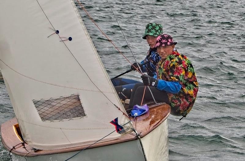 Max and Tighe, colourful during the GP14 Leinsters at Mullingar photo copyright Andy Johnston taken at Mullingar Sailing Club and featuring the GP14 class