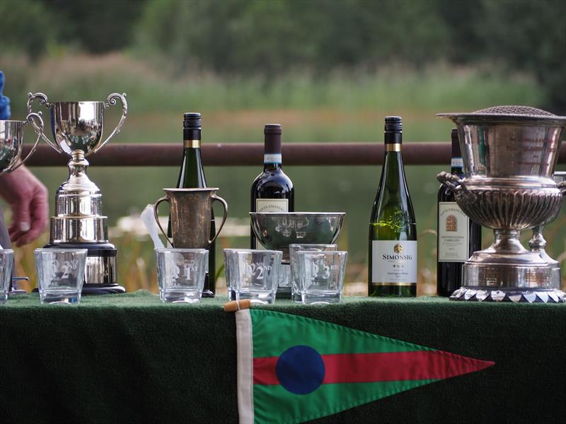 The silverware during the GP14 Southern Travellers at Frensham - photo © Barney Hall