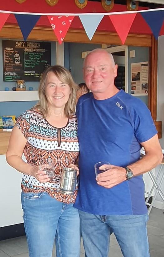 Budworth GP14 Open Silver Fleet winners Julie & Chris Waddington photo copyright James Prestwich, David Beesley, Zoe Morris taken at Budworth Sailing Club and featuring the GP14 class