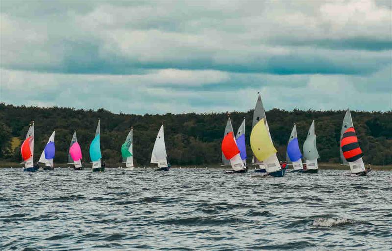 The fleet at a quieter moment during the GP14 Munster Championship 2025 at Cullaun Sailing Club - photo © Hazel McMahon,Luke O'Donnell & Des McMahon